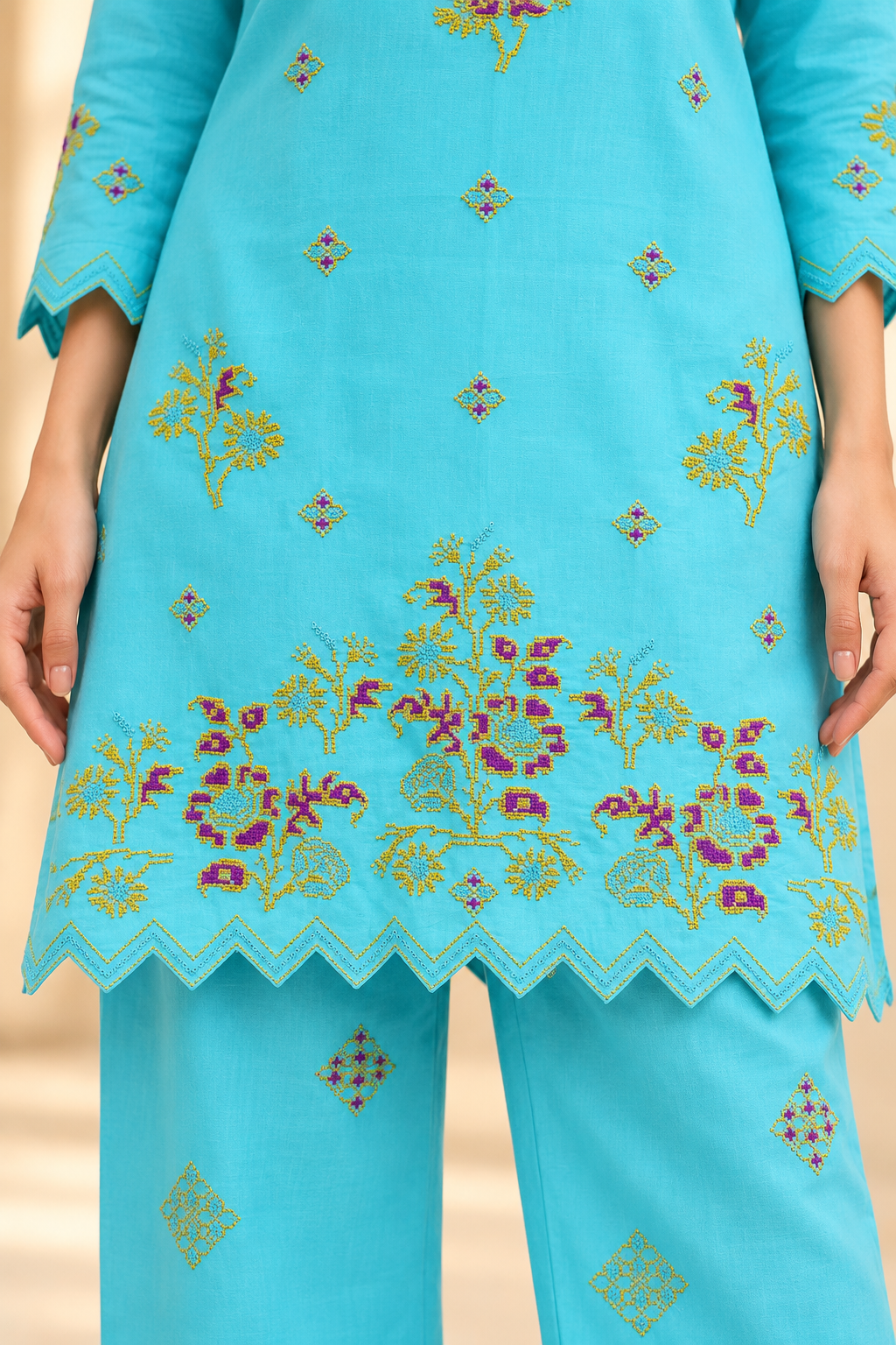 Gul-e-Aqua 2-Piece Co-Ord Set