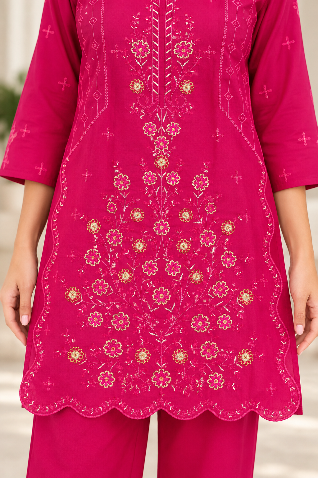 Roselle Fleur – Signature Embroidered Suit