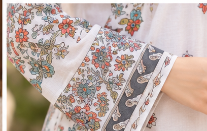 Ivory Bloom – Premium 3 Piece Printed Lawn Suit