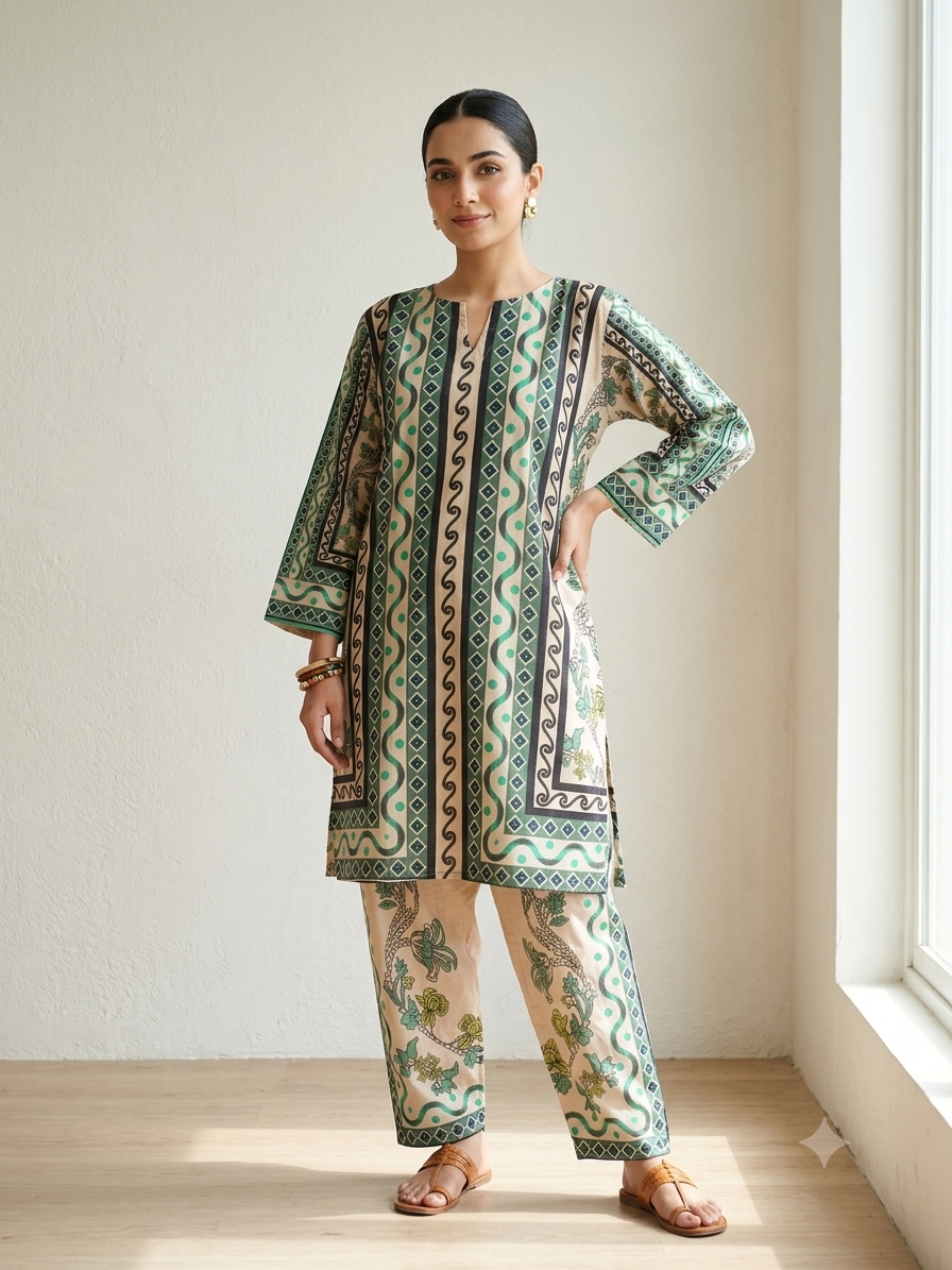 Emerald Elegance Pure Lawn