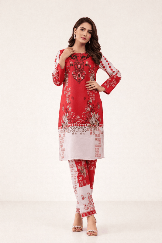 Zarqoon –Bana Dora Swiss Lawn 2 Piece Stitched Suit - Seemasejee