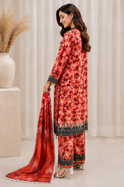 Zimal – Graceful 3 Piece Stitched Suit