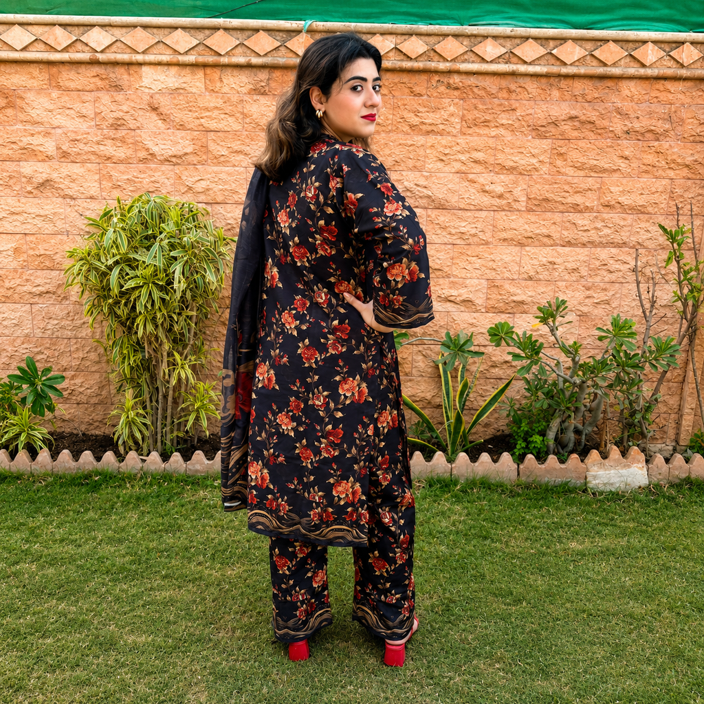 Eshal – Swiss Lawn 3 Piece Suit