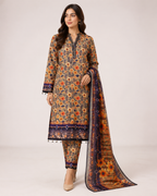 Zara Lawn 3 Piece Stitched