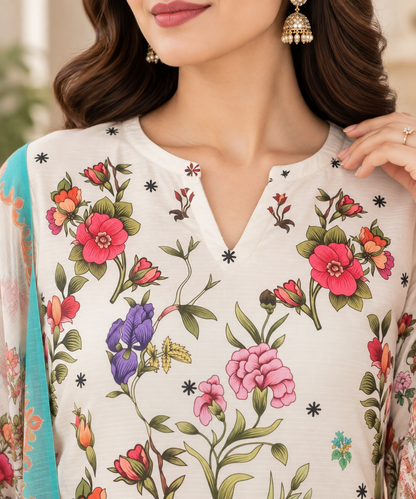 Fall in Love at First Look  – Premium 3 Piece Printed Lawn Suit