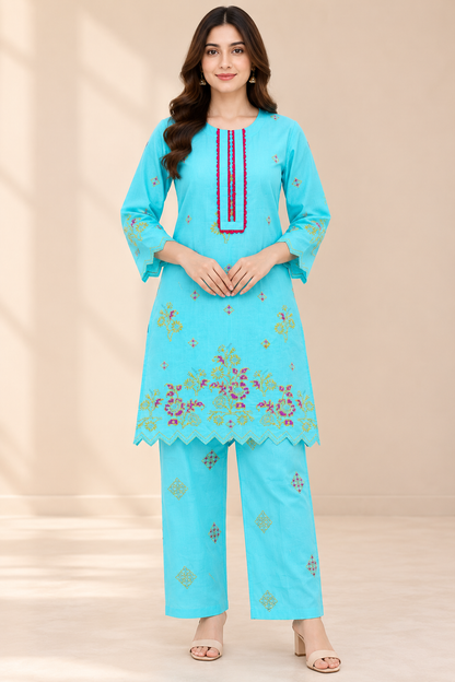 Gul-e-Aqua 2-Piece Co-Ord Set