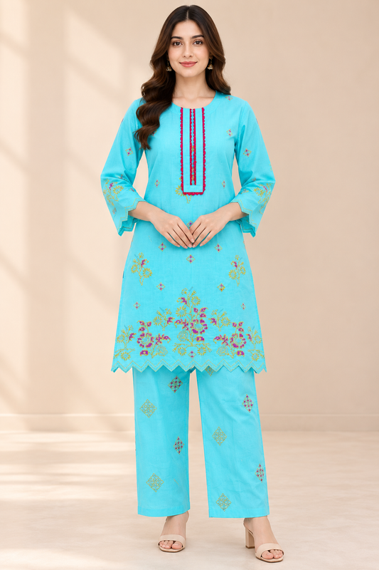 Gul-e-Aqua 2-Piece Co-Ord Set