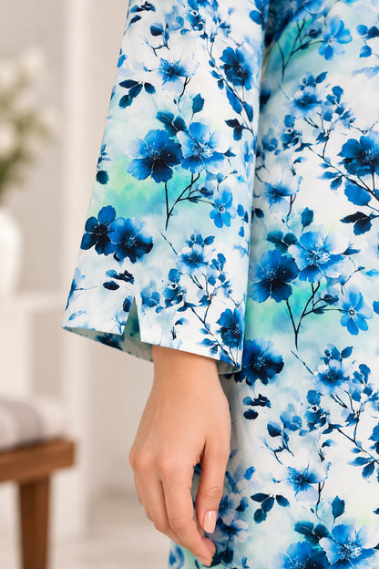 Azure Bloom AirLine 2 Piece Stitched Co-Ord Suit