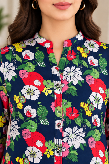 Midnight Floral – 2 Piece Co-Ord Set