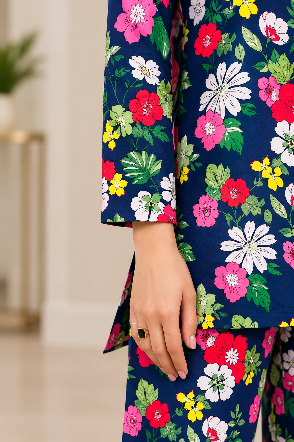 Midnight Floral – 2 Piece Co-Ord Set
