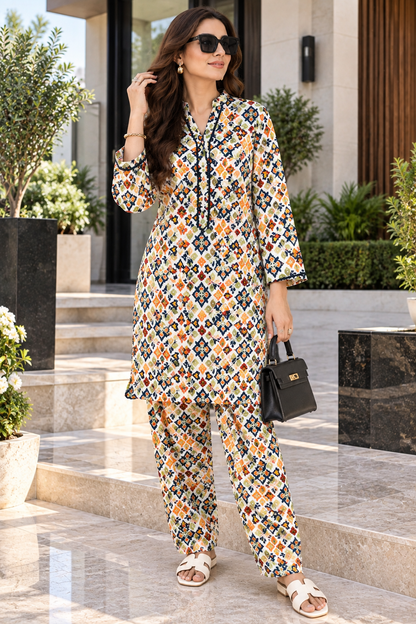 Two Piece Coat Set – Cotton