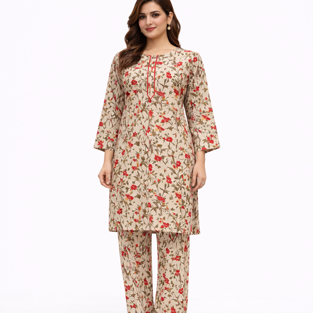 Flora Duo Sand - 2 Piece Lawn