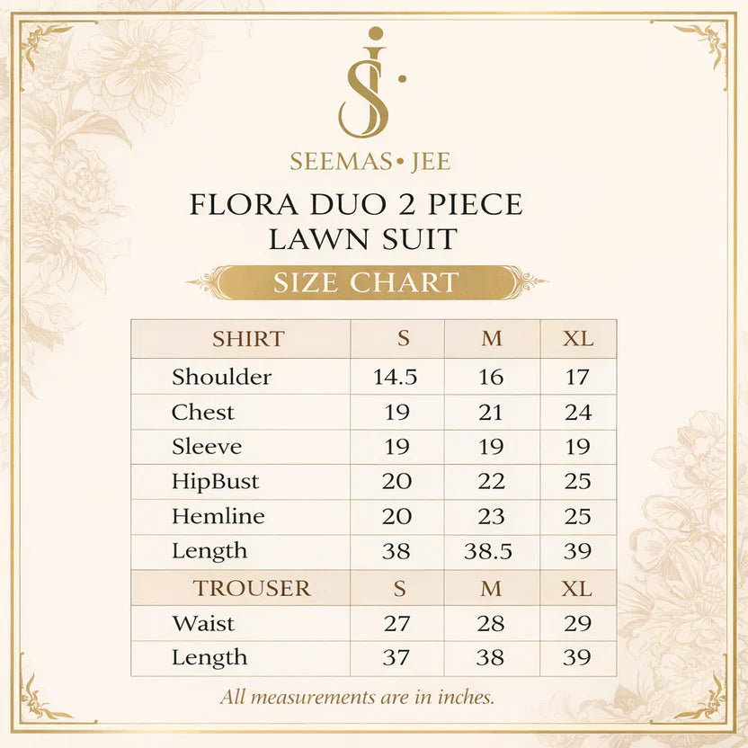 Hania – Swiss Lawn Three Piece Stitched Suit