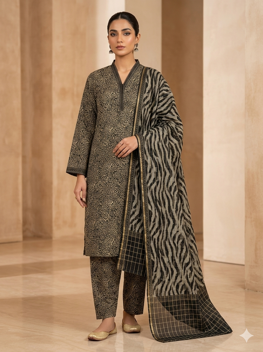 Ariana  Pure  Lawn 3 Piece Stitched