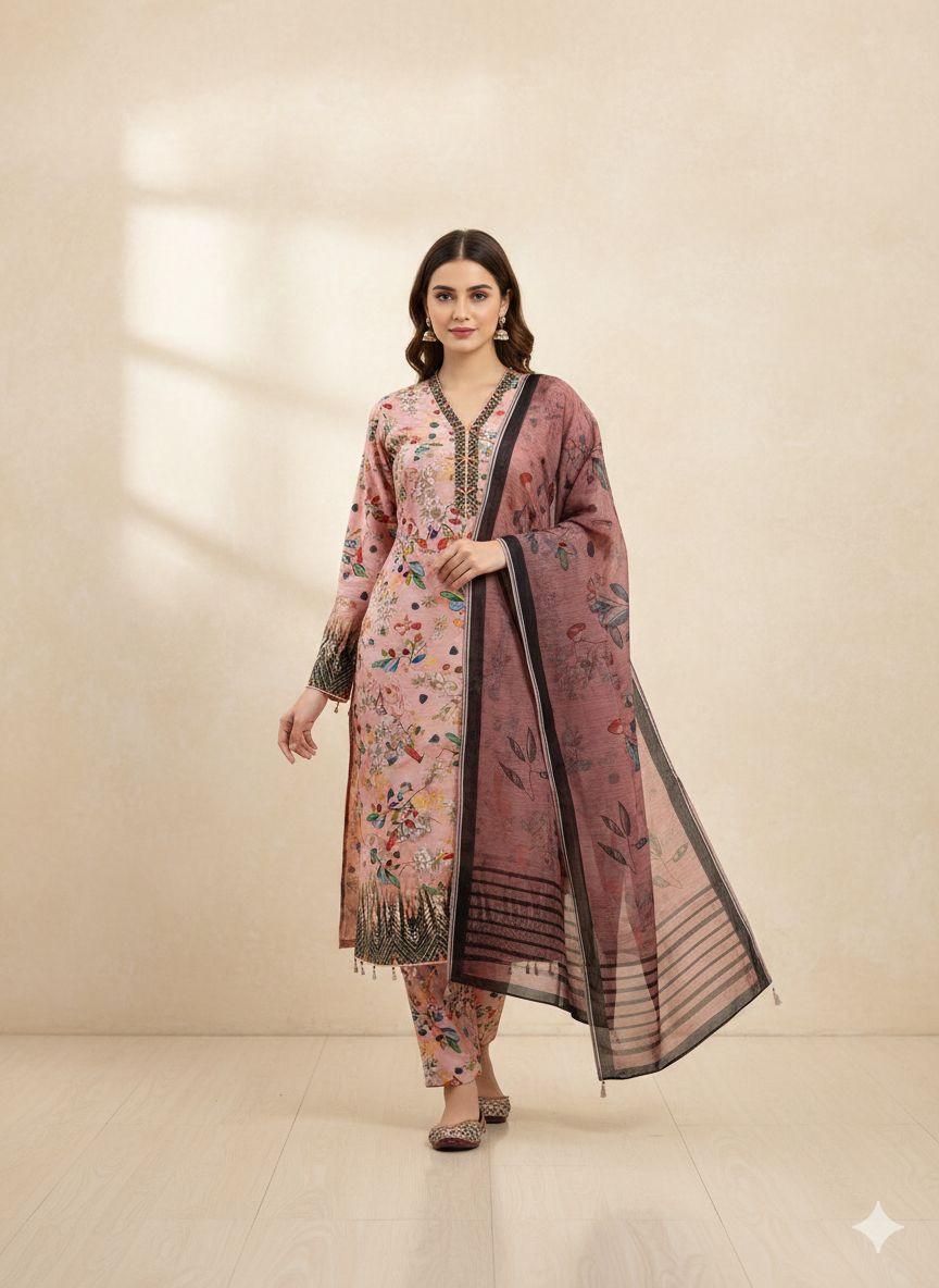 Nayel – Swiss Lawn Three Piece Suit