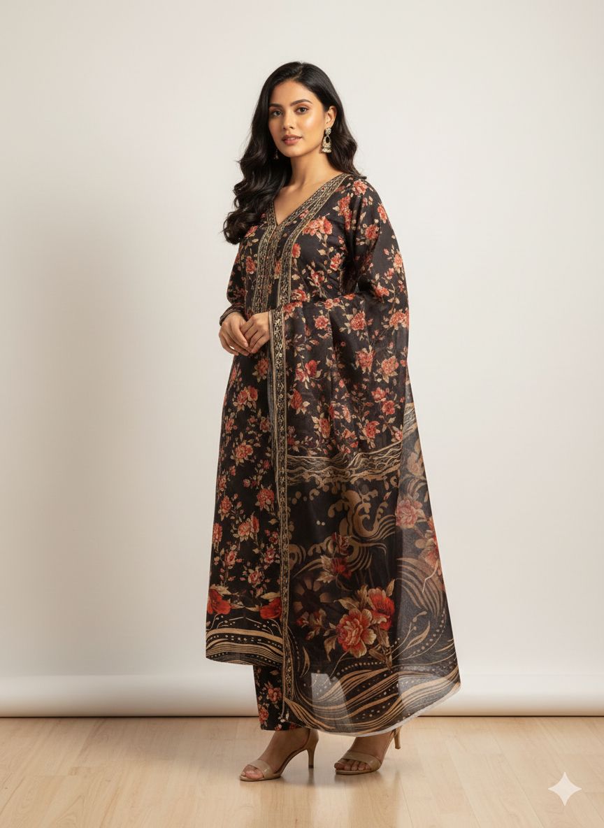 Eshal – Swiss Lawn 3 Piece Suit