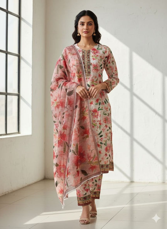Mysha – Swiss Lawn 3 Piece Stitched Suit - Seemasejee