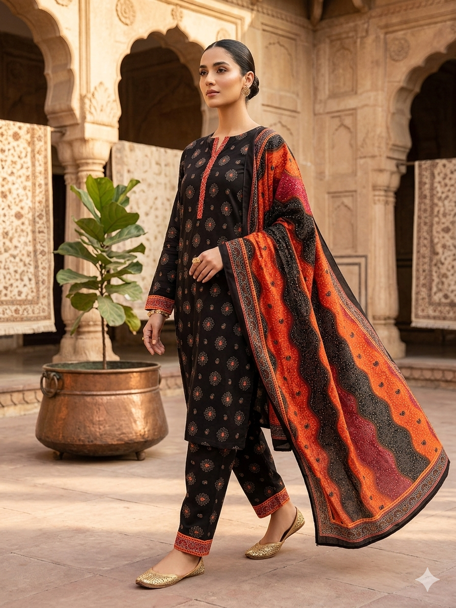 Saira Lawn Pure Lawn  Stitched 3 Piece Suit
