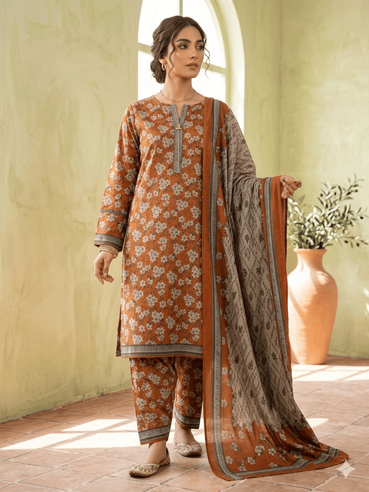 Rania Lawn Pure Lawn Stitched 3 Piece Suit - Seemasejee
