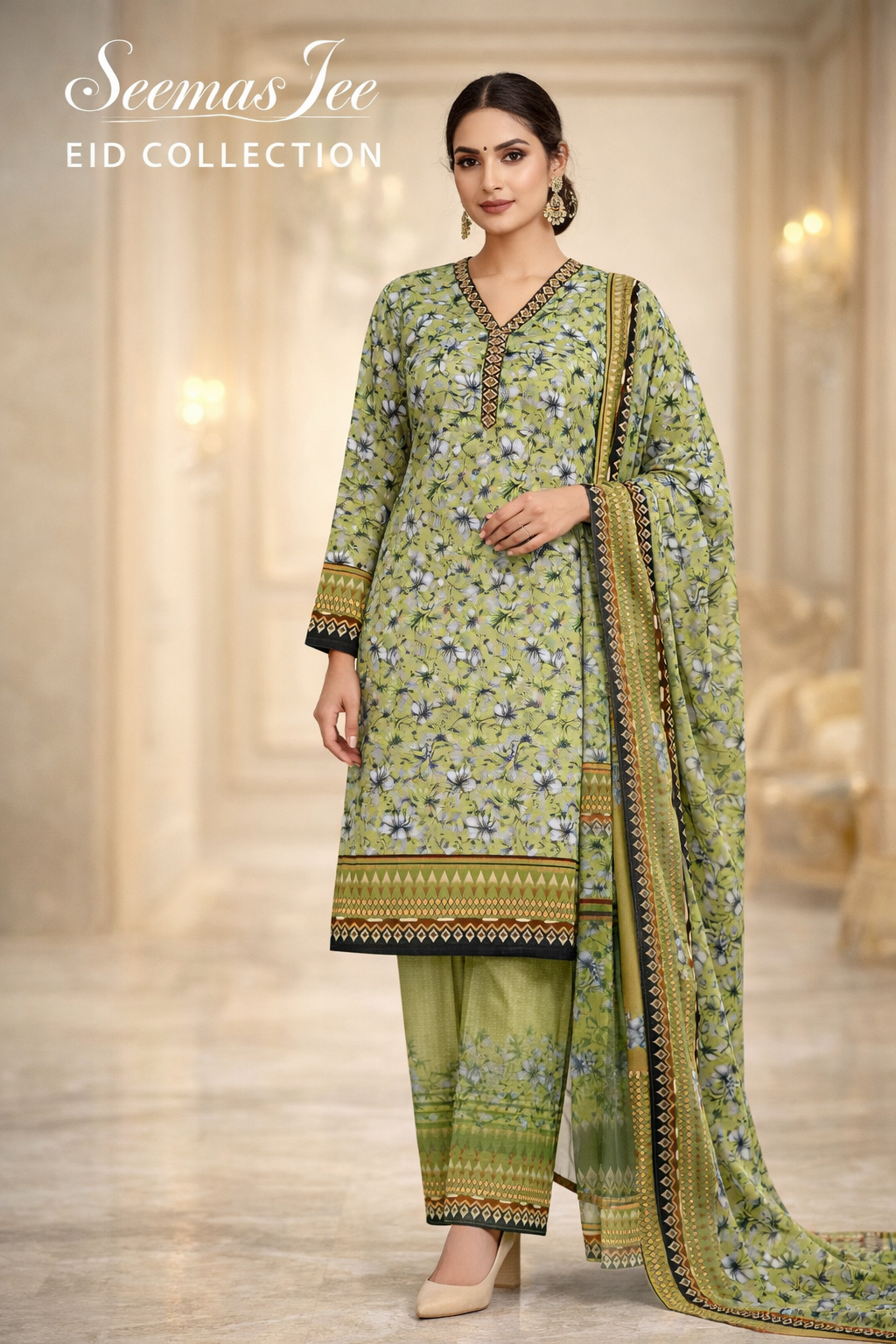 Sana Classic 3 Piece Stitched