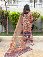 Zara Lawn 3 Piece Stitched