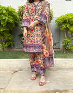 Zara Lawn 3 Piece Stitched