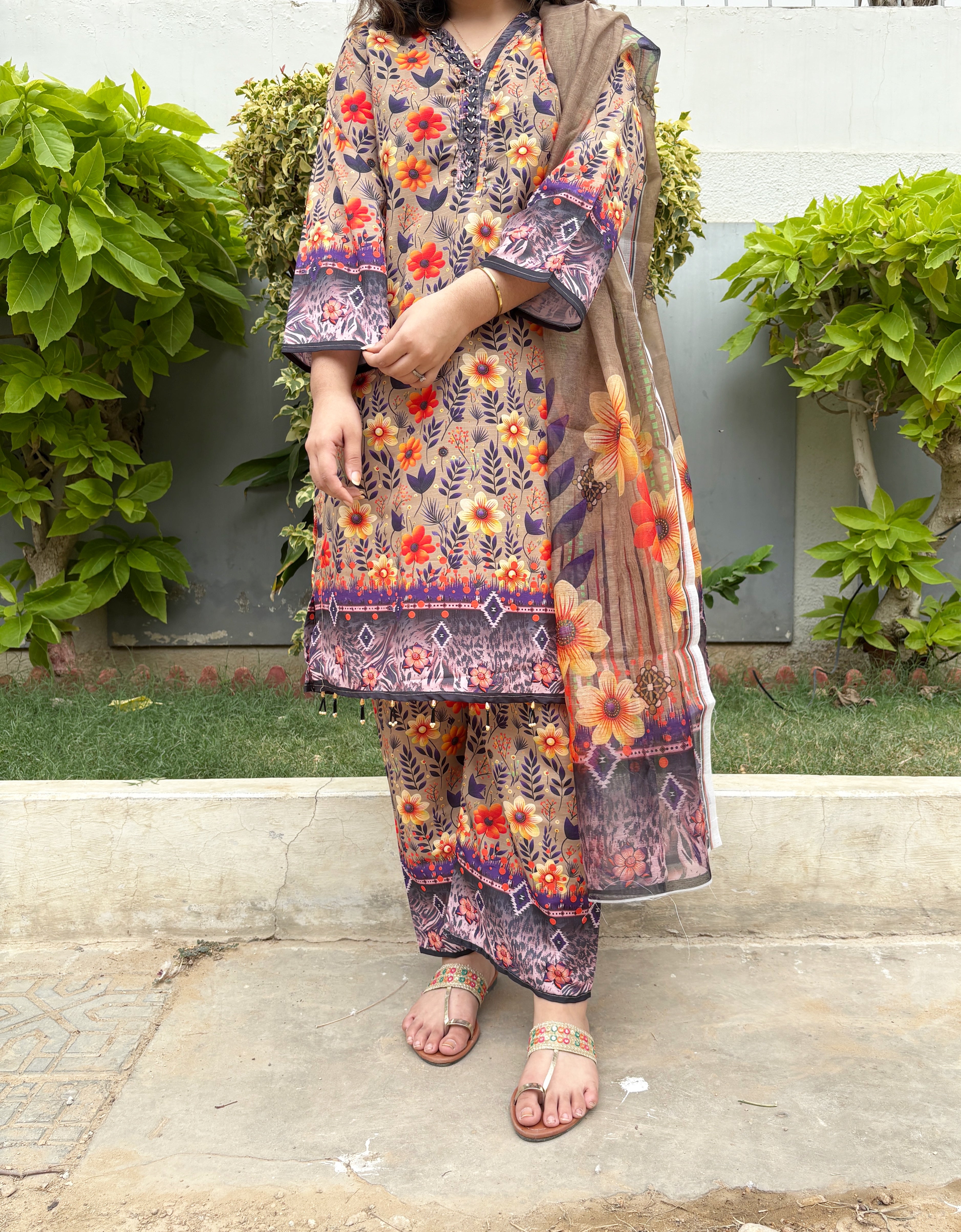 Zara Lawn 3 Piece Stitched