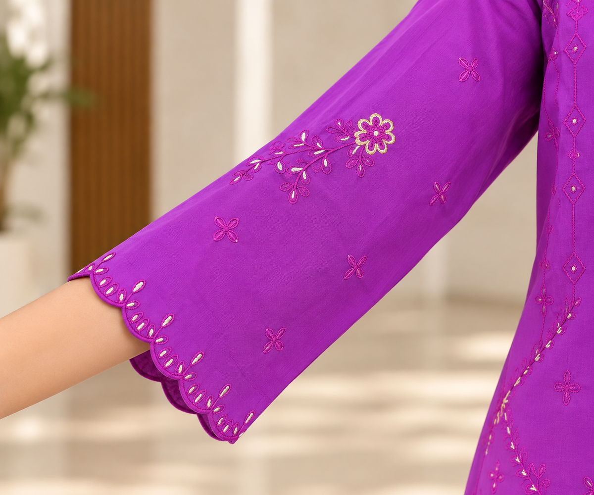 Viora Fleur – Signature Embroidered Suit
