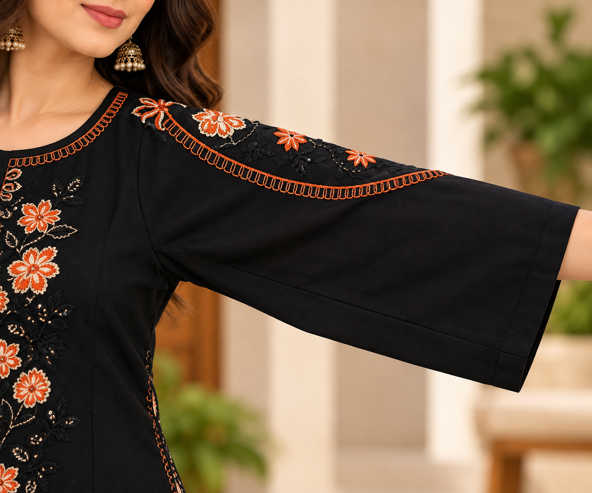 Onyx Aurelle – Signature Embroidered Suit