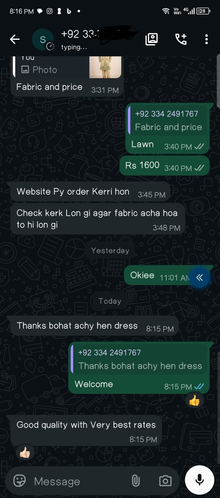 Seemas Jee Customer Feedback