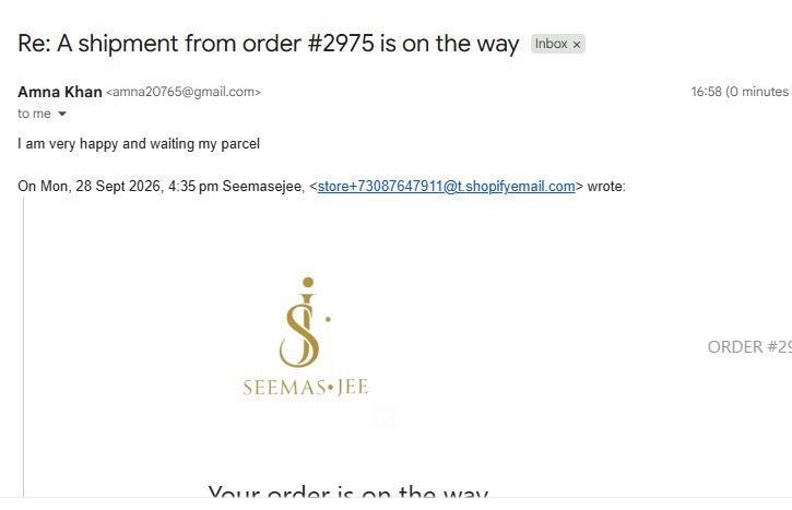 Seemas Jee Customer Feedback
