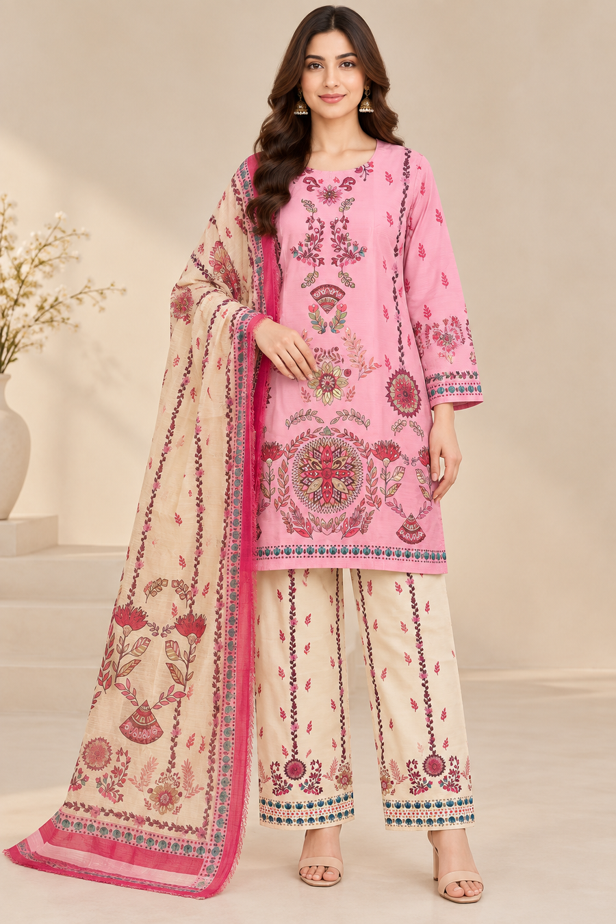 Bahar-e-Rang  — Premium 3 Piece Ensemble