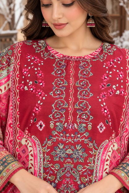 REDDI–Premium Bana Dora lawn ( farshi shalwar )