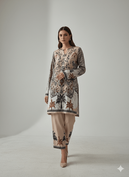 Zareen – Premium Bana Dora Lawn 2 Piece Stitched - Seemasejee