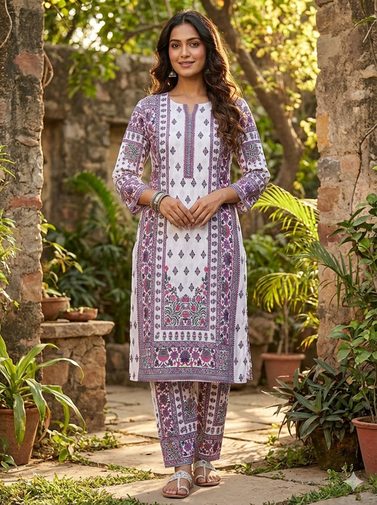 Zara – Premium Bana Dora Lawn 2 Piece Stitched - Seemasejee