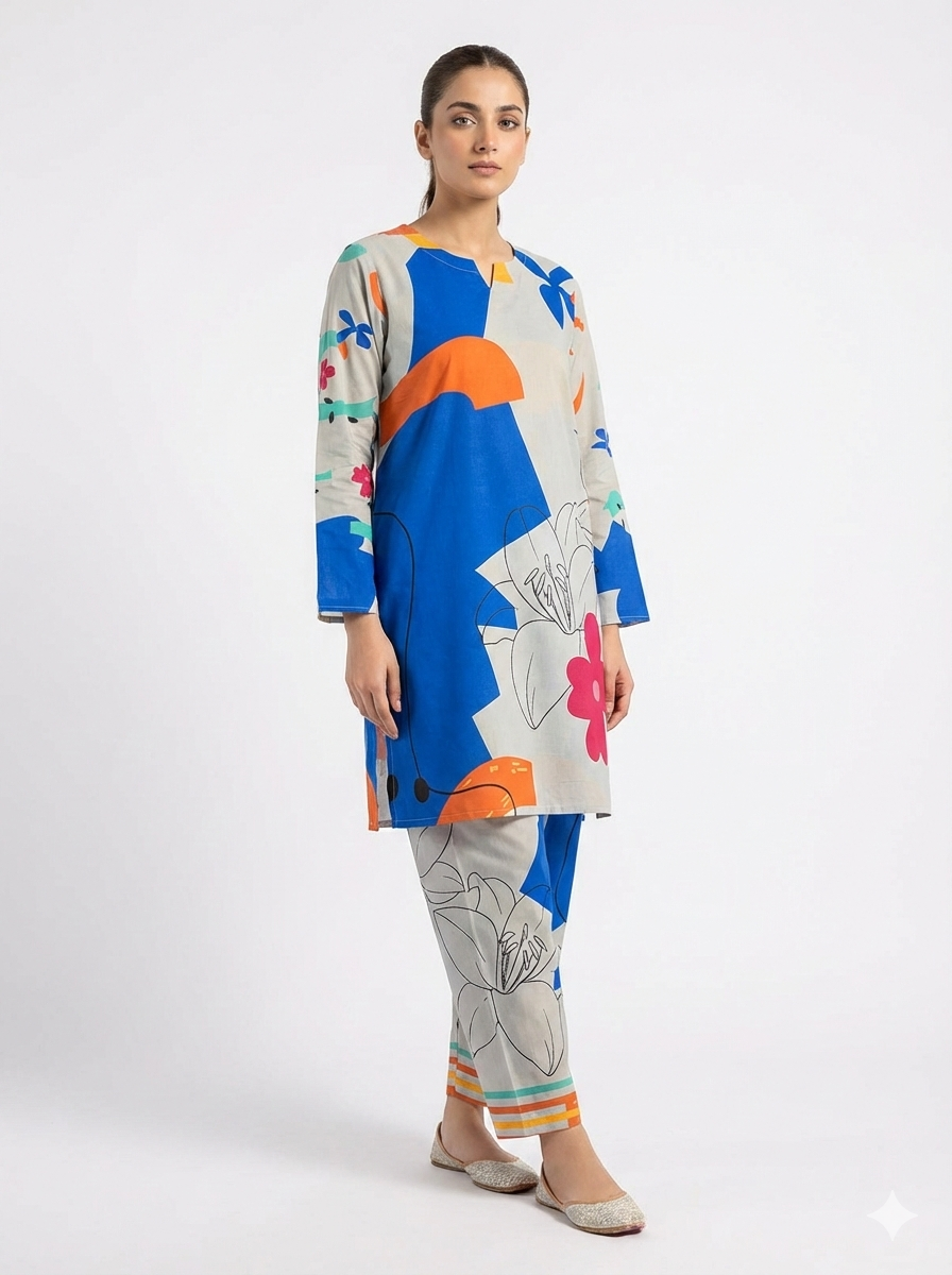 Meher – Premium Bana Dora Lawn 2 Piece Stitched