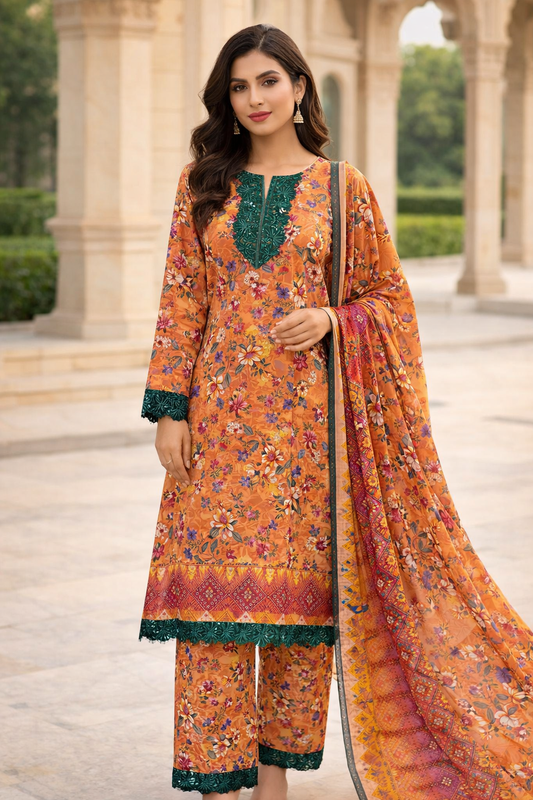 Areeba – Premium Lawn 3 Piece Stitched - Seemasejee