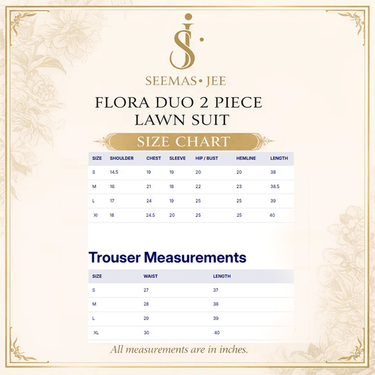 Rimsha Luxury Swiss Lawn 2 Piece Stitched - Seemasejee
