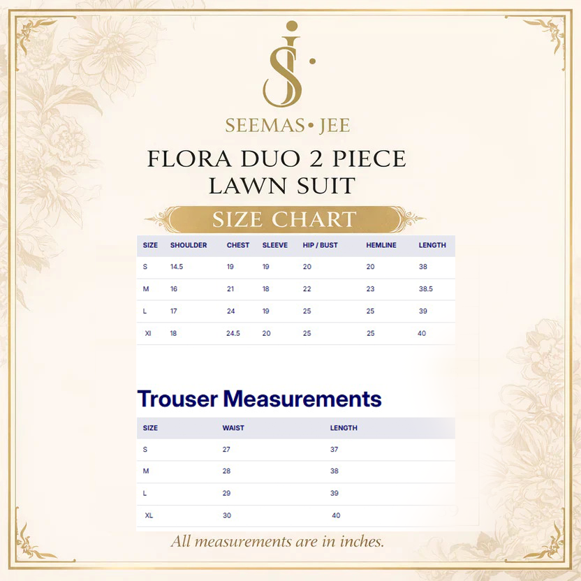 Meher Lawn  Pure Lawn  Stitched 3 Piece Suit