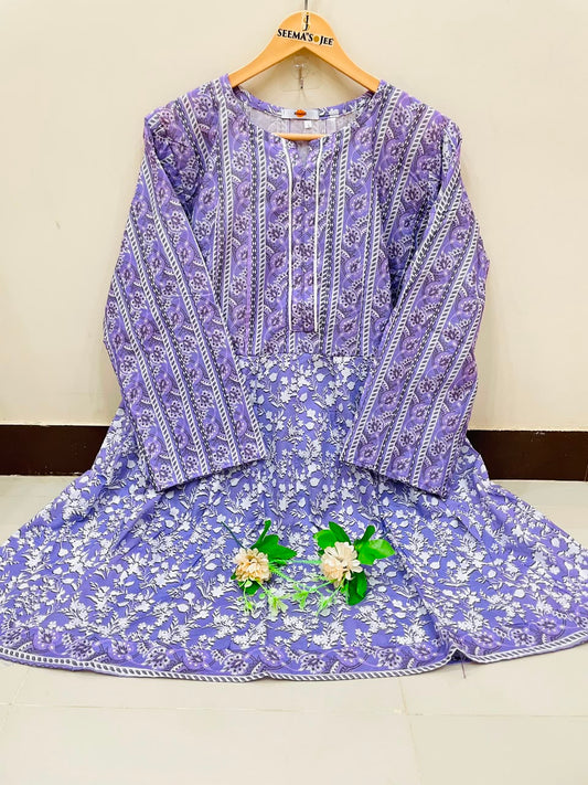 KHAADI – 1 Piece Purple Frock
