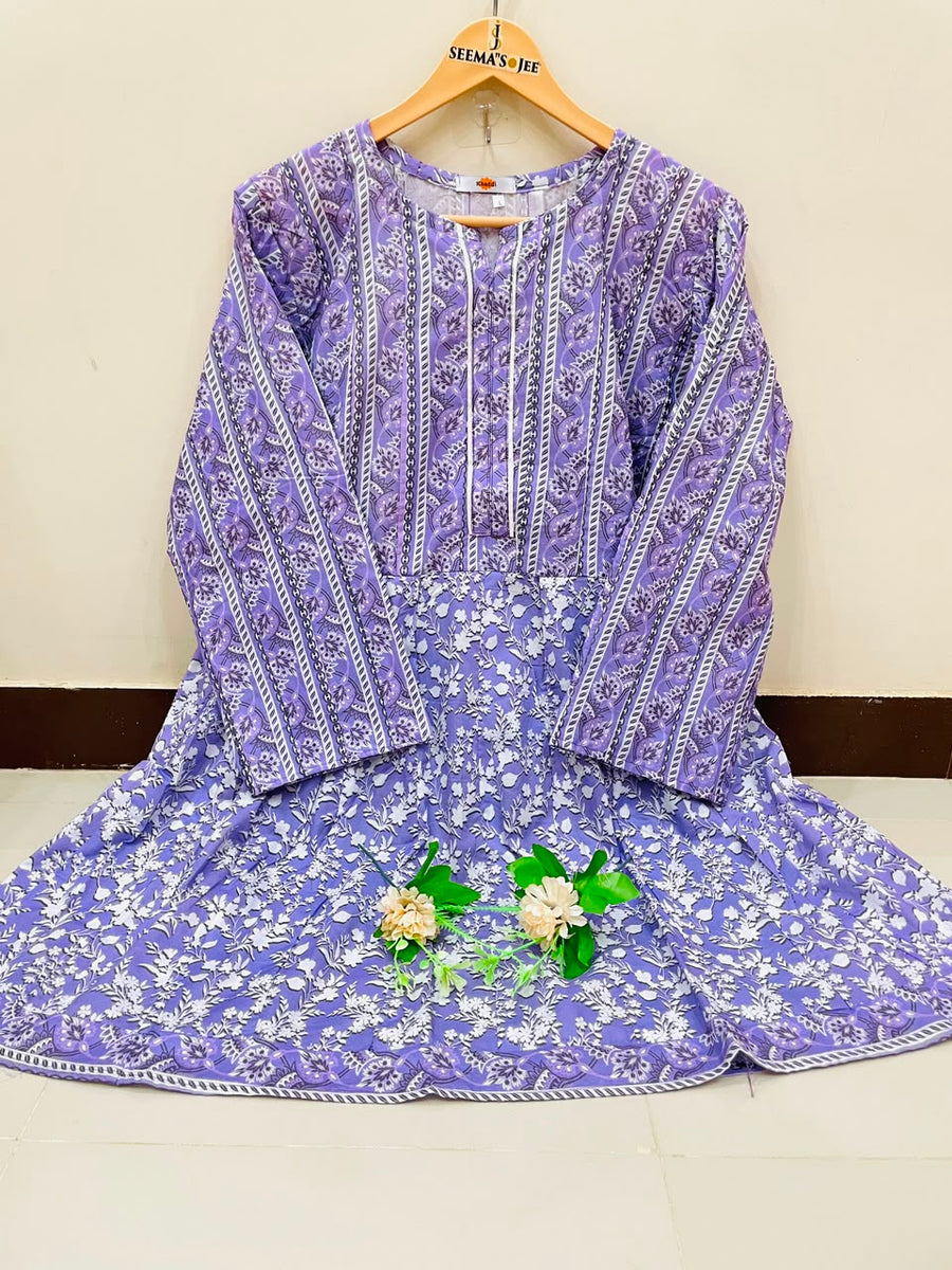 KHAADI – 1 Piece Purple Frock