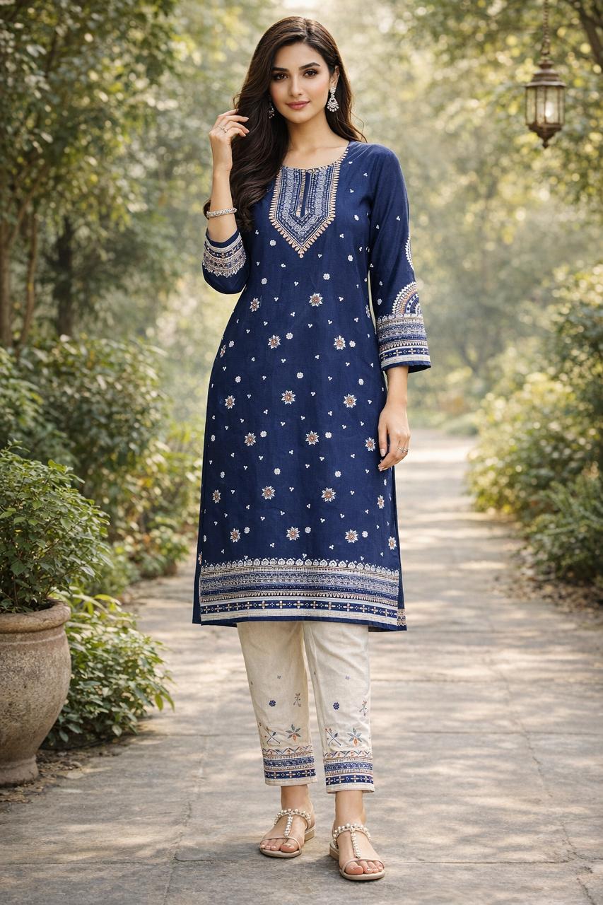 Zaria – Premium Bana Dora Lawn 2 Piece Stitched