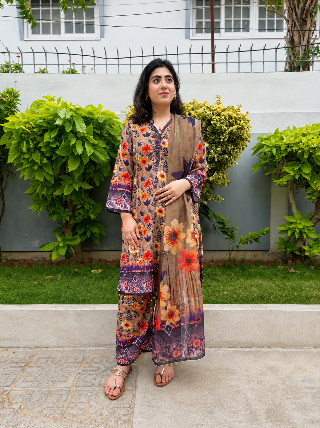 Zara Lawn 3 Piece Stitched