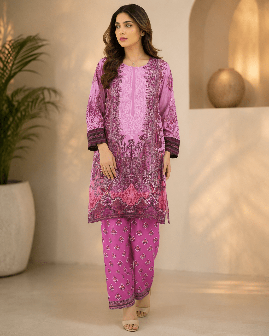 Gulnaaz – Branded 2 Piece Pure Lawn - Seemasejee