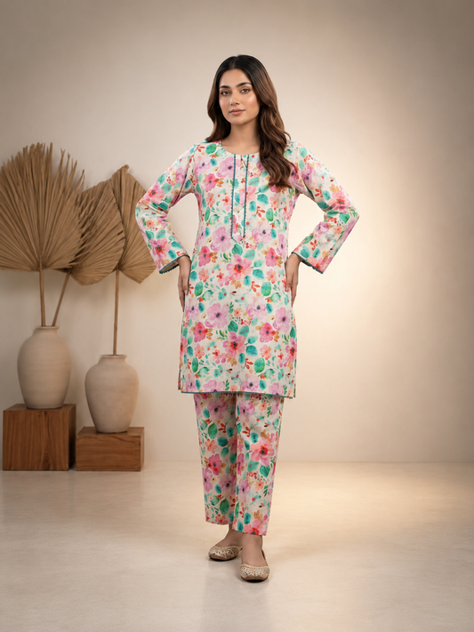 Soft, Comfortable & Stylish Pure Lawn Suit