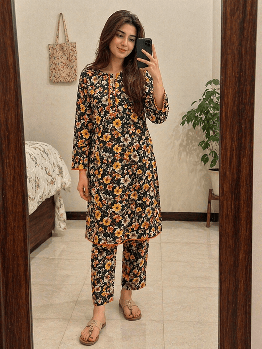 Aliza Pure Lawn 2 Piece Stitched - Seemasejee