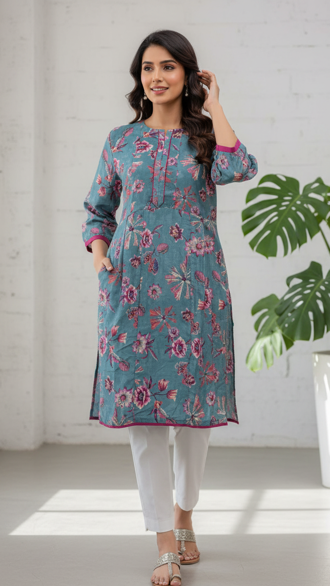 Premium Quality Pure Khaddar Kali Frock 1Pc