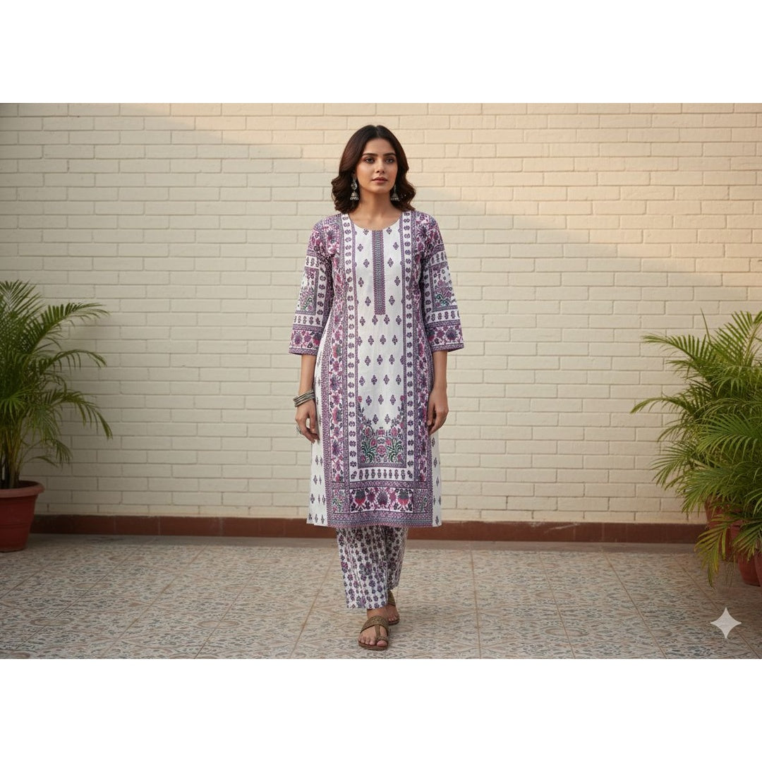 Mehar – Swiss Lawn 2 Piece Stitched History Suit Co-Ord Set