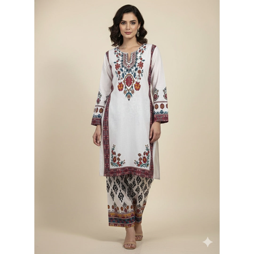 Sana – Swiss Lawn 2 Piece Stitched History Suit Co-Ord Set